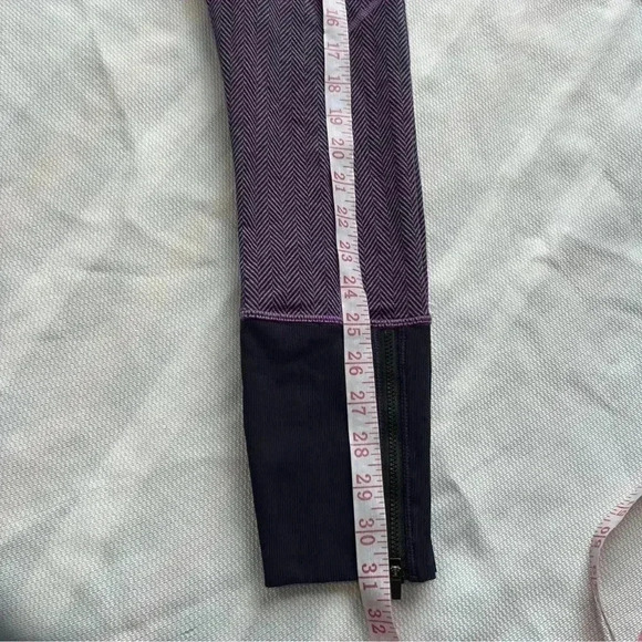 Lululemon Rebel Runner Crop Herringbone Purple 4 - Picture 12 of 12